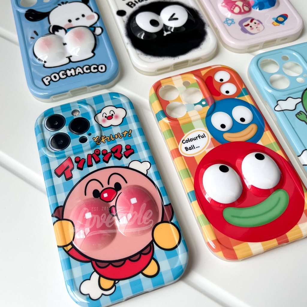 Squishy 3D case cartoon for 11 12 13 pro max (no mini)