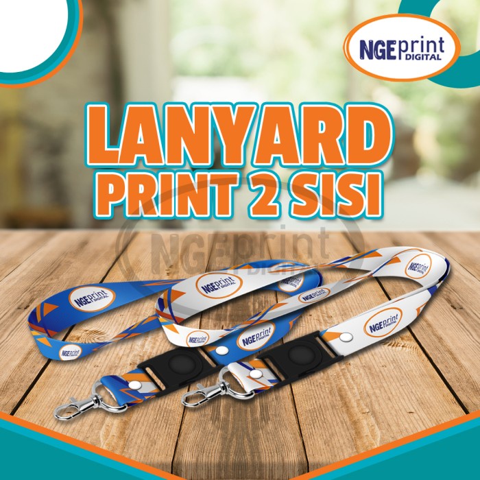 

KOMPLIT Tali ID CARD custom / LANYARD custom cetak 2 sisi / Lanyard ID Card Code 3974