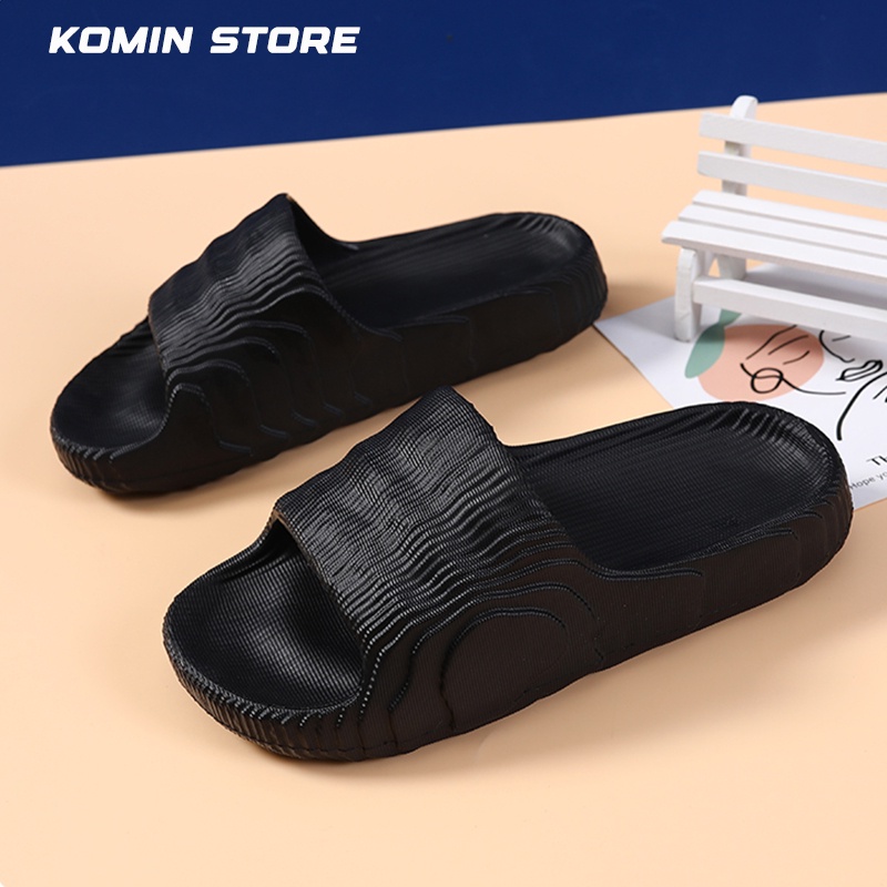 KOMIN Adilette-Sandal Wanita Sendal Rumah Pasangan Sandal Selop Karet EVA Flip Flop Tangga Non-Slip Kamar Mandi Sandal Dan Sandal Musim Panas SIZE 36-44