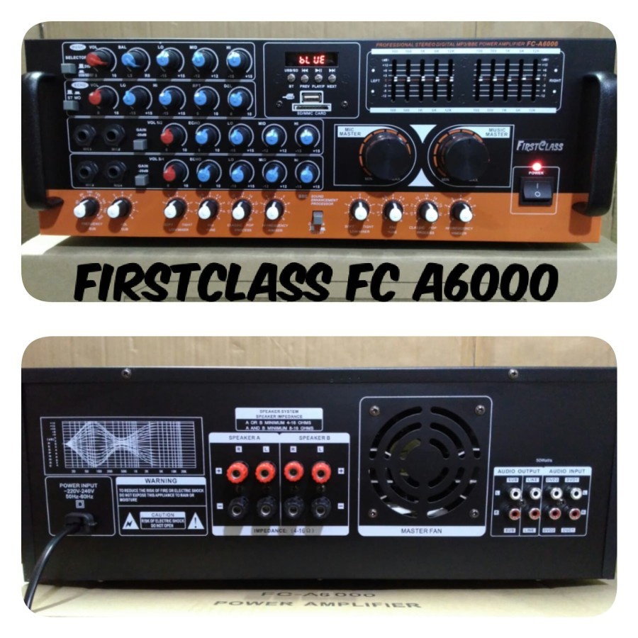 AMPLI FIRSTCLASS FC A6000 AMPLIFIER FC A 6000 Power Amplifier FC-A6000