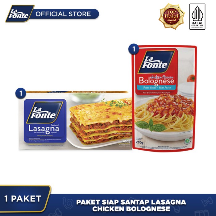 

Paket Siap Santap Lasagna Chicken Bolognese