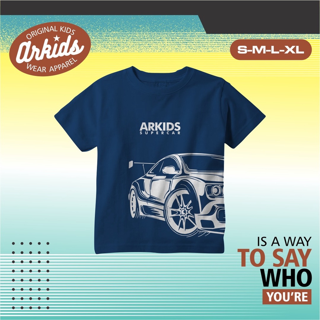 ARKIDS KAOS / KAOS ANAK PREMIUM / KAOS DISTRO USIA 1-7 TAHUN/ ATASAN KAOS ANAK