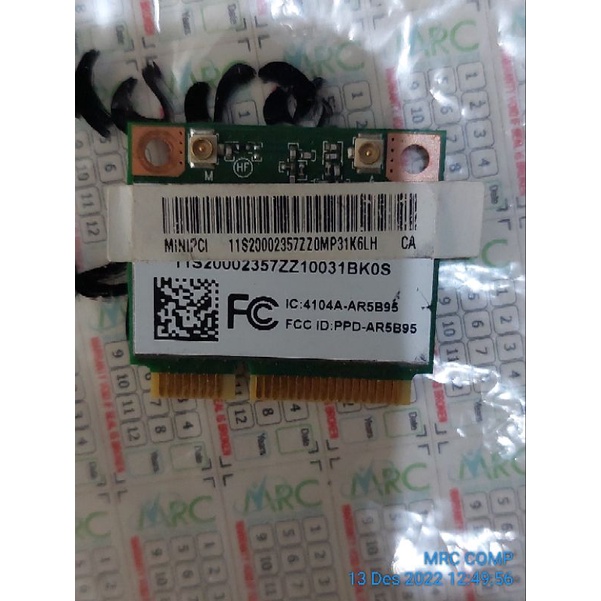 Atheros AR5B95-H ATH-AR5B95 Anatel 0223-09-3987 Pcie 150 Mbps
