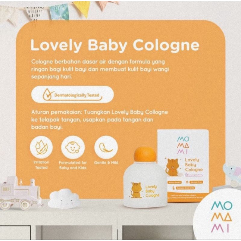Momami Lovely Baby Cologne 100 ml - Pewangi Untuk Bayi &amp; Anak