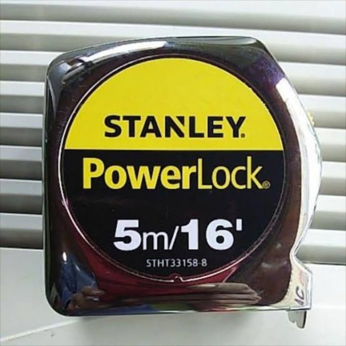 Pengukur Meteran Stanley ( 5M X 16" ) Stht33158 Powerlock Tape Stanley 33-158