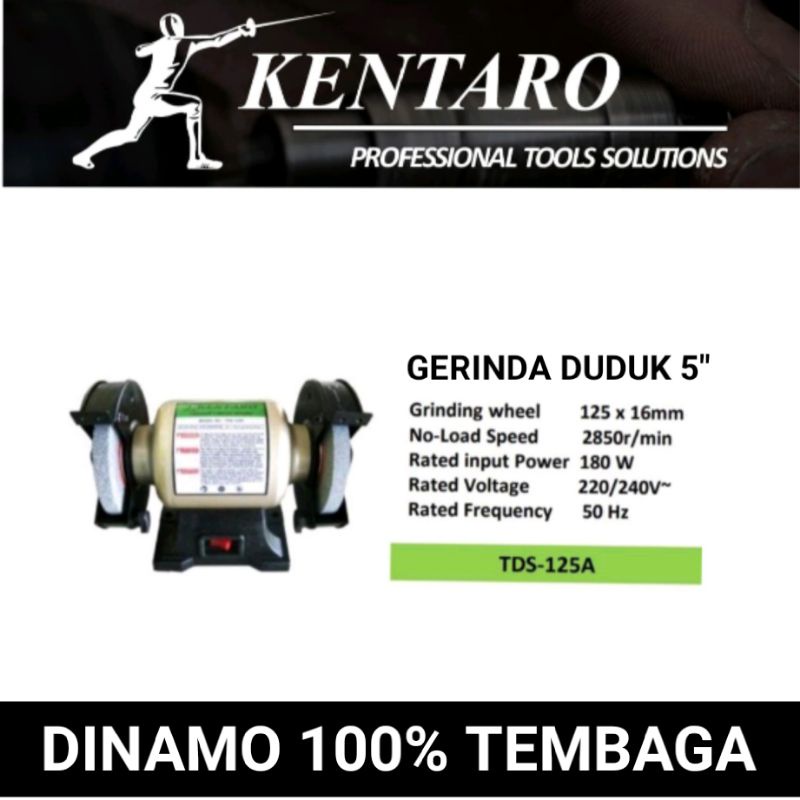 gerinda duduk / bench gerinda 5&quot; 100% dinamo tembaga kentaro Japan quality