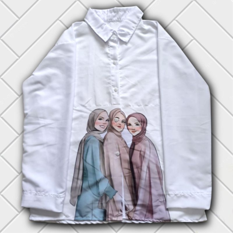 KEMEJA WANITA PRINT SUBLIM