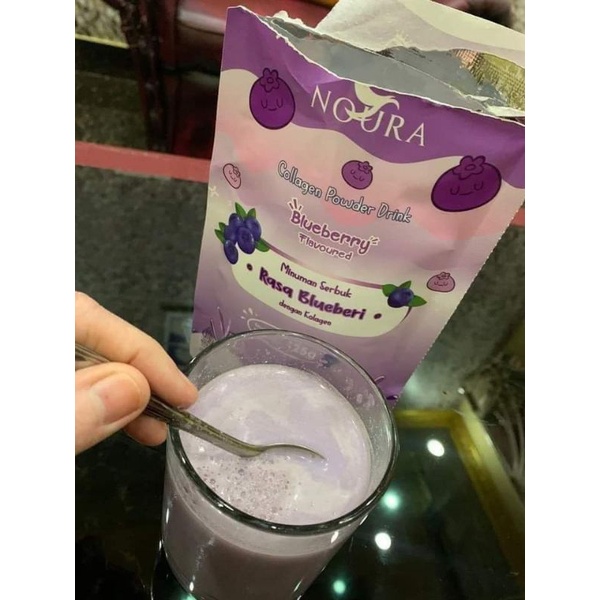 NOURA COLAGEN/NOURA GLOW UP MINUMAN COLAGEN RASA BLUEBERRY