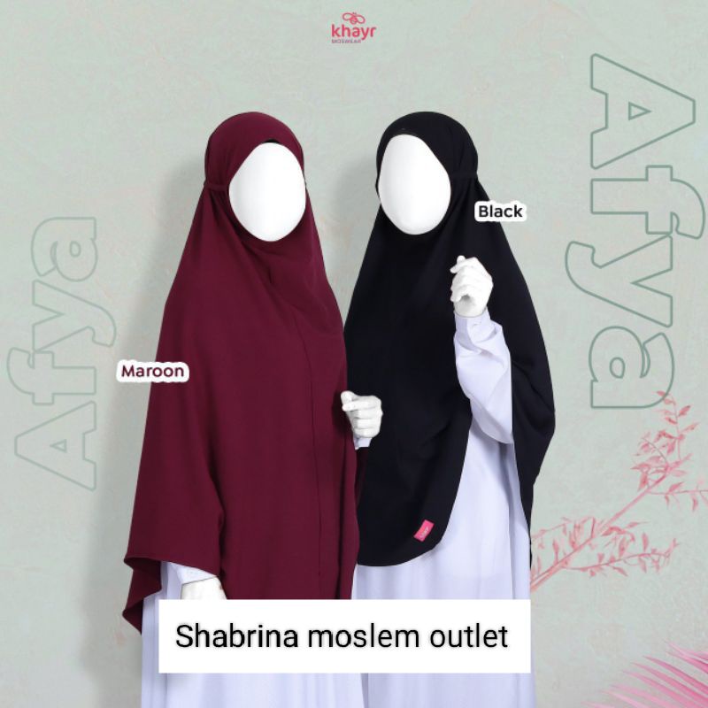 BIG SALE .  Cuci Gudang Promo Afya Khayr || Hijab Instan || Hijab Bergo Syar'i || By Khayr