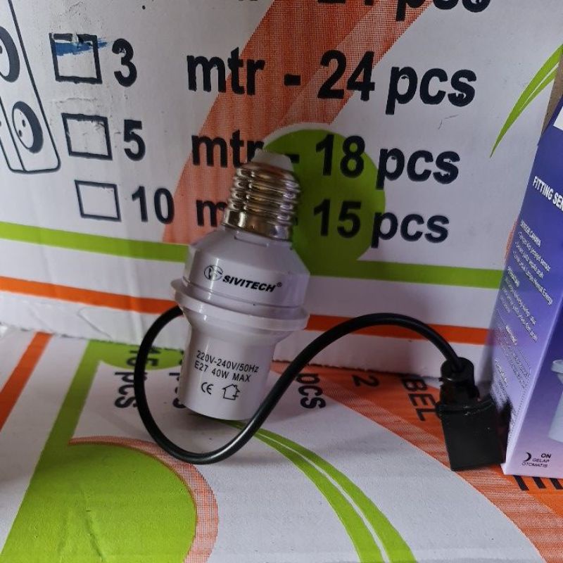 Fitting lampu sensor e27 sivitech