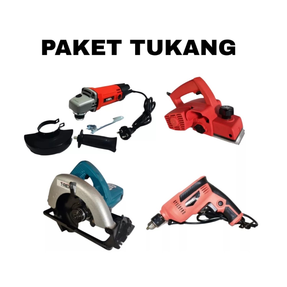 PROMO PAKET TUKANG KAYU 4 ITEM !!! MESIN CIRCULAR SAW MIKAYO /  MESIN BOR 10M MIKAYO / MIKAYO MESIN PLANNER SERUT  / GRINDA GERINDA 4 INCHI spt mailtank makita like by ryu mactek