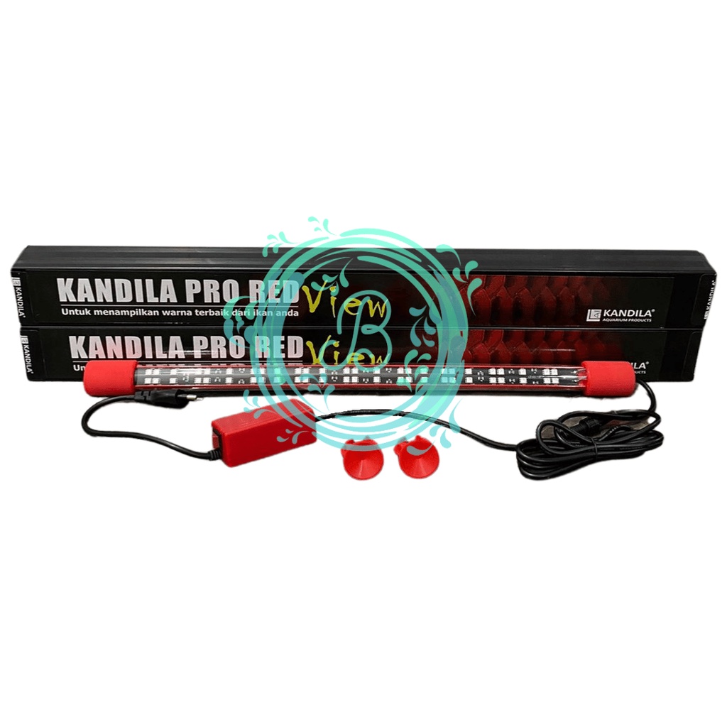 Kandila Pro Red View 400 600 800 1000 1200 1500 Lampu Tanning Ikan Arwana Koki Koi Discus Arowana Aquarium LED Taning