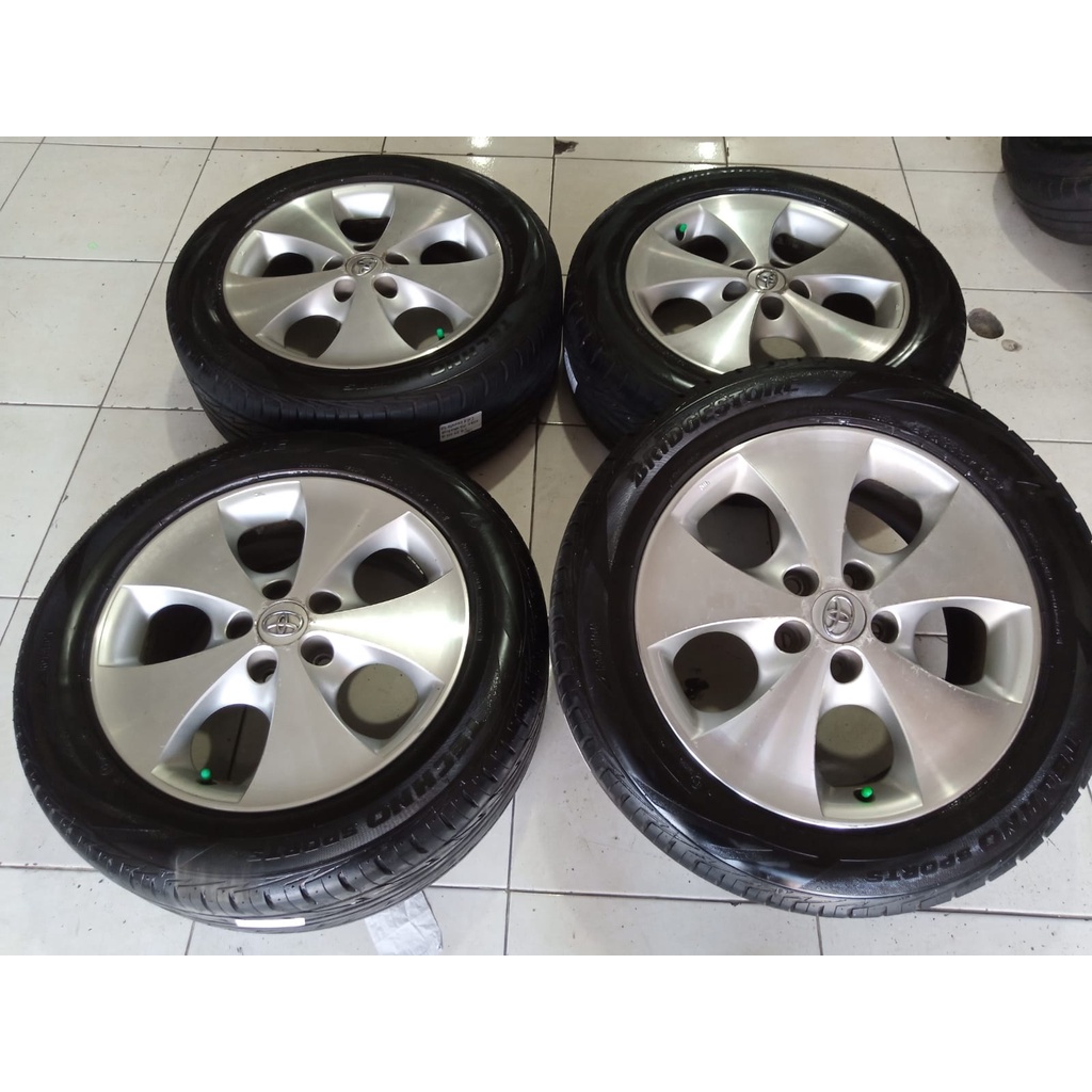 Velg Mobil Bekas Ring 17 Lubang 5 STD ALPHARD R17X7 5X114,3 ET45 BAN 225 55 R17