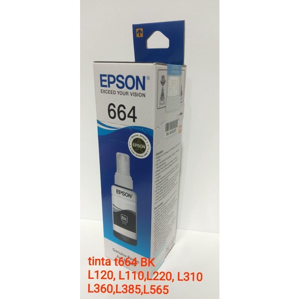 Tinta Epson Original 6641 Black- L110,120,L220