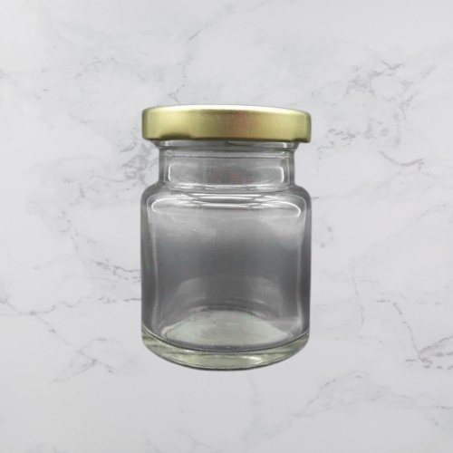 [4pcs] Glass Jar Kaca Tutup Emas 70 cc | Jar Selai 70 cc