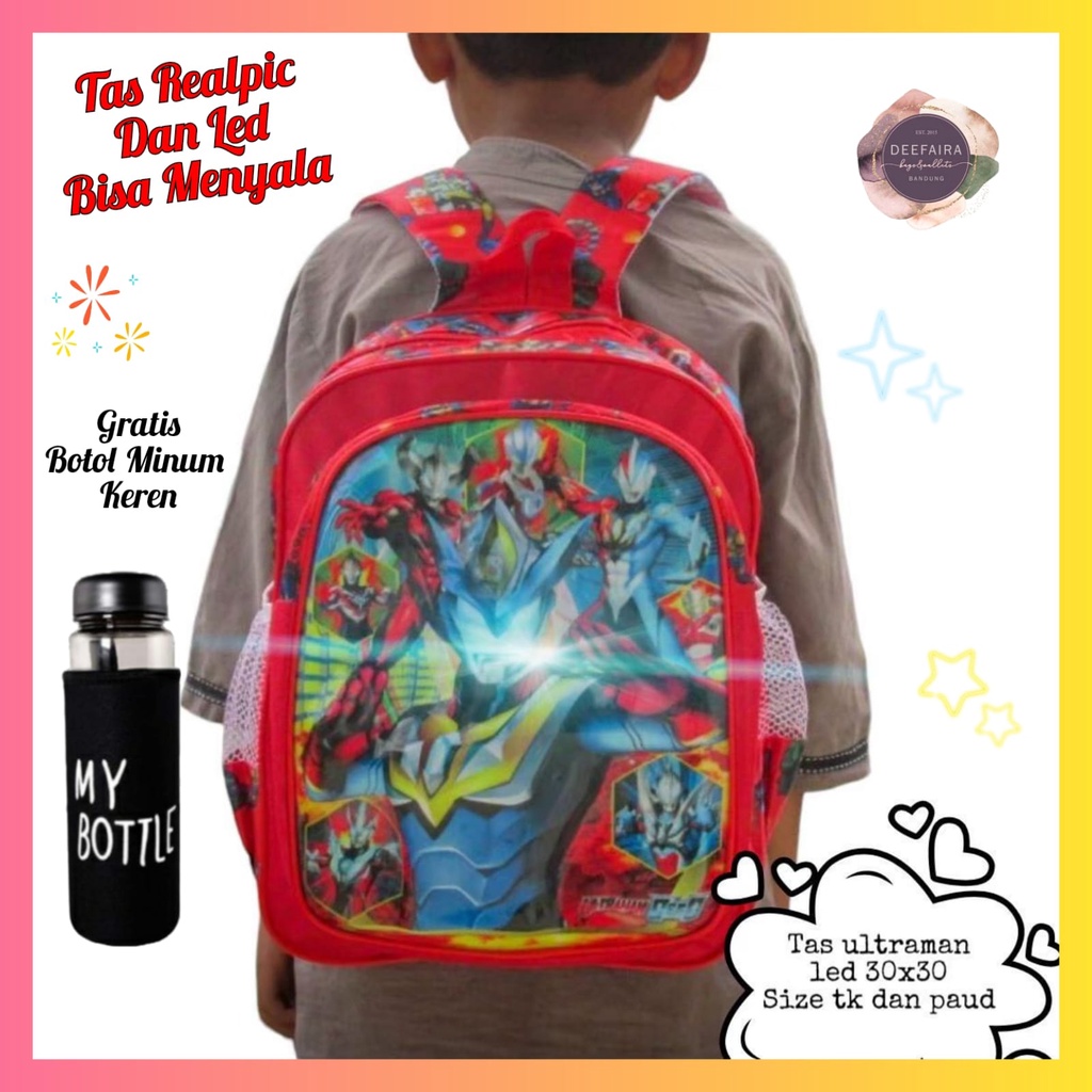 Tas Ransel Anak Keren HroUltr4 Gratis My B0ttle Untuk Anak Tk &amp;  Sd