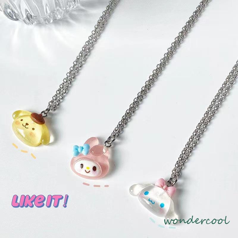 Sanrio kartun kalung lucu aksesoris fashion Korea untuk pria dan wanita-Won