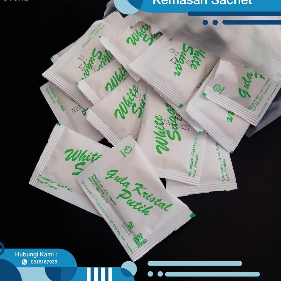 

[PRODUK WFPSC] Gula Pasir Putih Kemasan Sachet Higienis 125pcs IAB