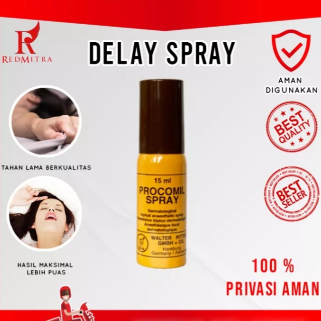 PROCOMIL SPRAY ASLI ORIGINAL BIKIN KUAT DAN TAHAN LAMA Original Procomil/Procomill Spray Pria Asli P
