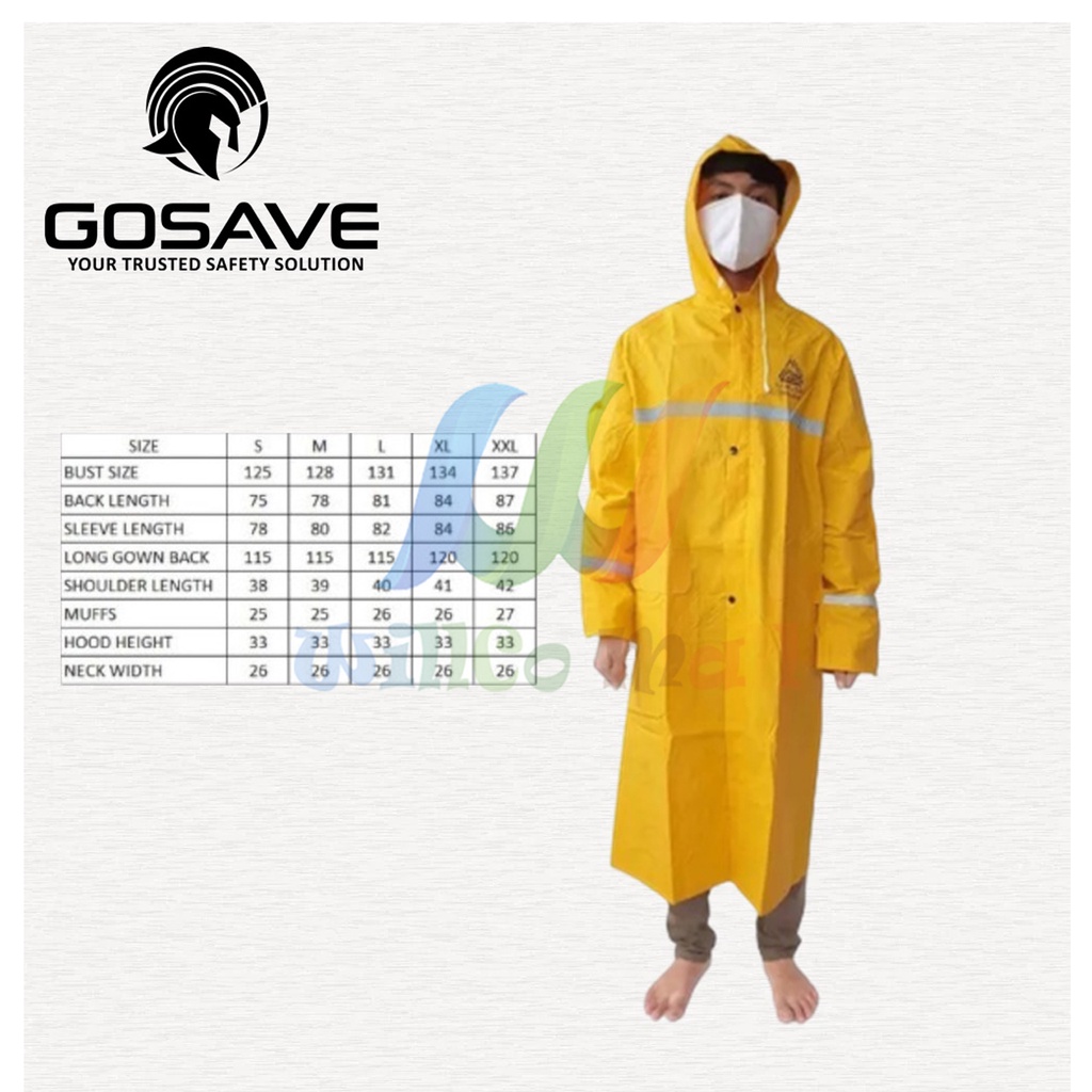 JAS HUJAN PRESS SAMUDRA TERUSAN RAINCOT SAFETY PROYEK GOSAVE
