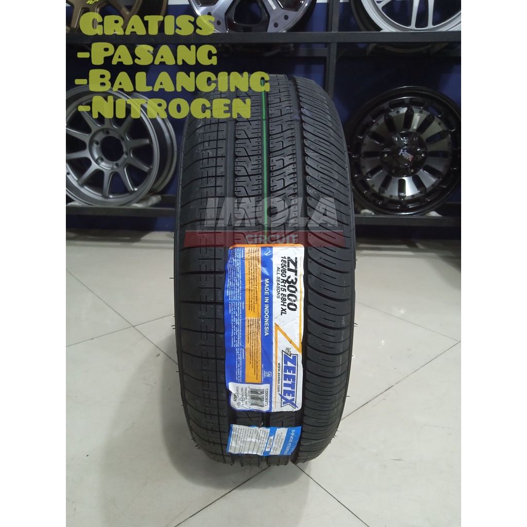 Ban mobil tubeles ring 15 ukuran 185 60 R15 Zeetex ban mobil yaris lama vios splash swift ring 15 tu