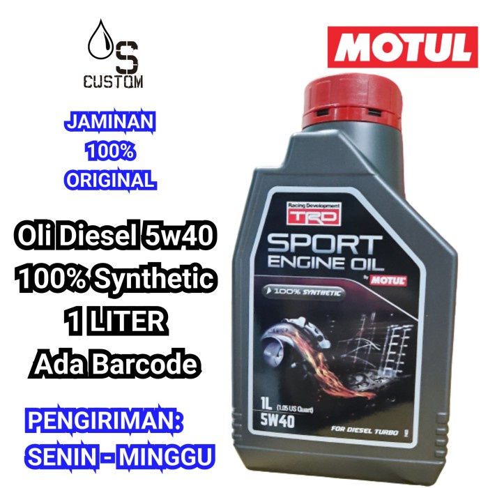 Oli Diesel Motul TRD 5w40 Turbo Diesel 1L 5w-40 100% SYNTHETIC