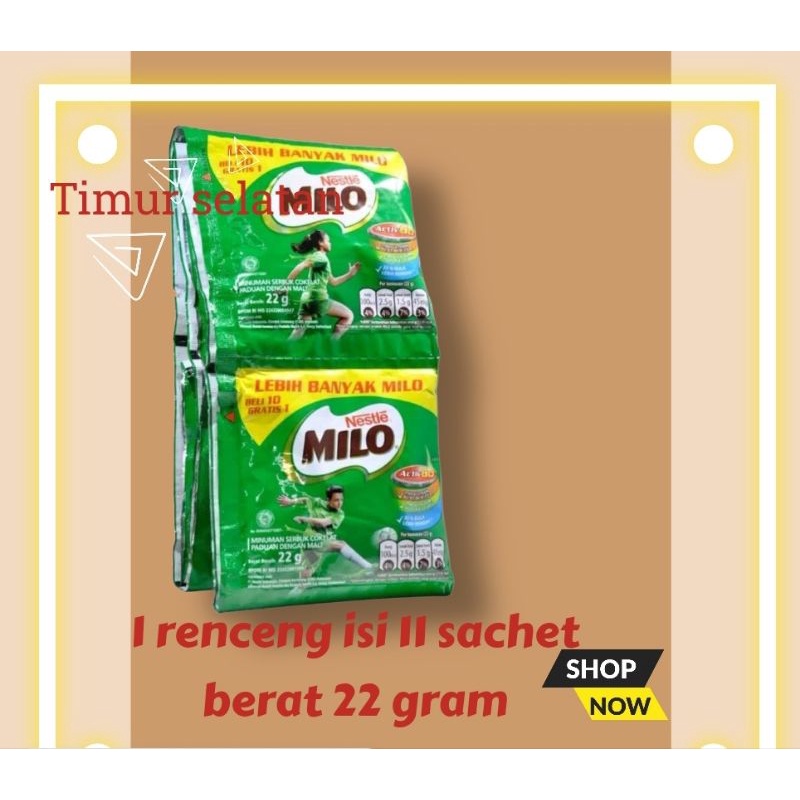 

Milo activ-go renceng 10x22gr