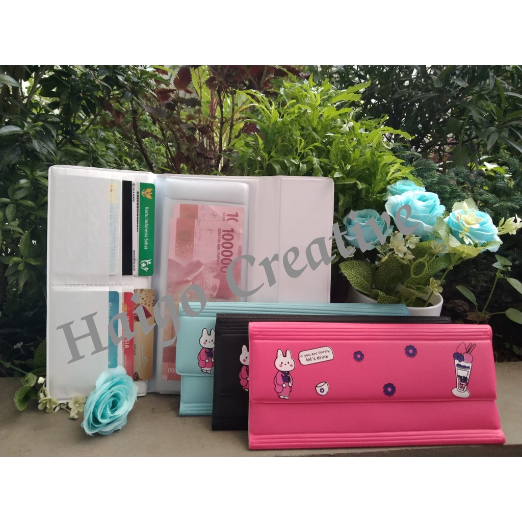 Dompet disiplin motif boneka ice cream-dompet organizier keuangan bulanan wanita