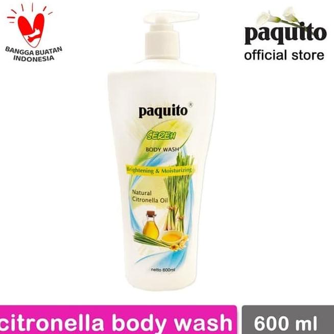 PROMO SERU (BISA COD) Sabun Cair Sereh Paquito Citronella Body Wash 600 ml TERLARIS TERPERCAYA ORIGI