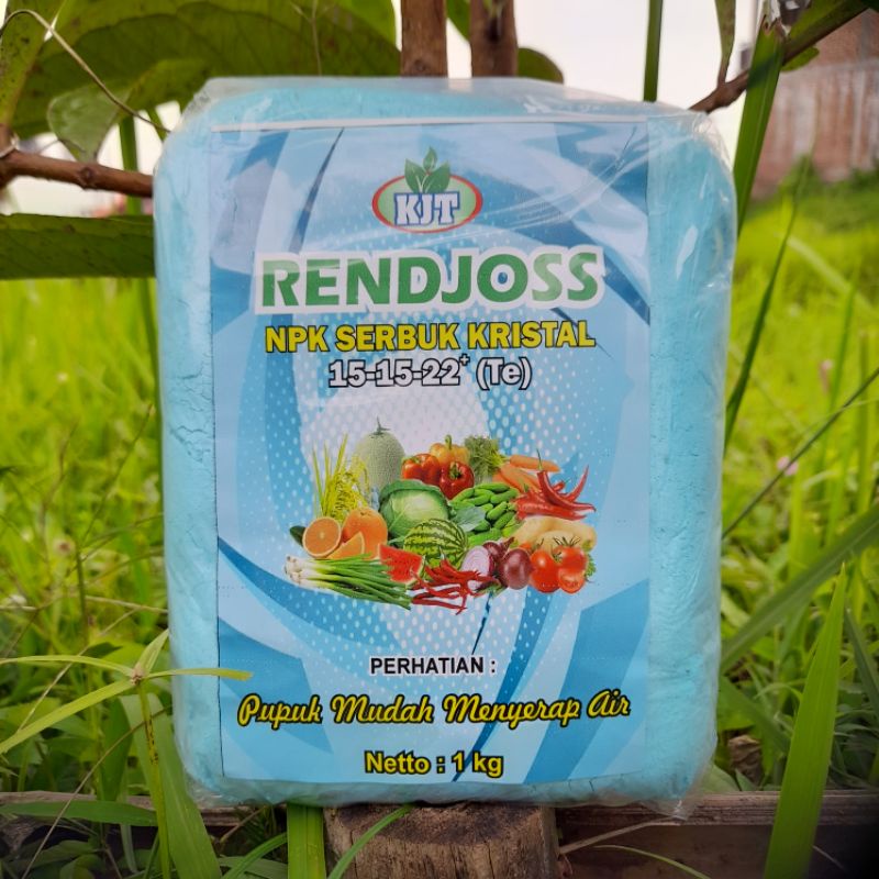 RENDJOS DAUN 1 KG / PUPUK NPK SERBUK 15-15-22* (Te) /Mudah Menyerapair 100% Larut Air/Npk Daun/Npk s