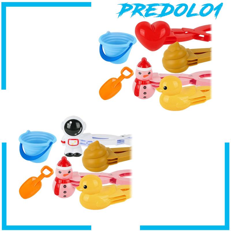 [Predolo1] 6x snowball makers Tools Pembuat Jepit Mainan Salju Untuk Olahraga Pantai
