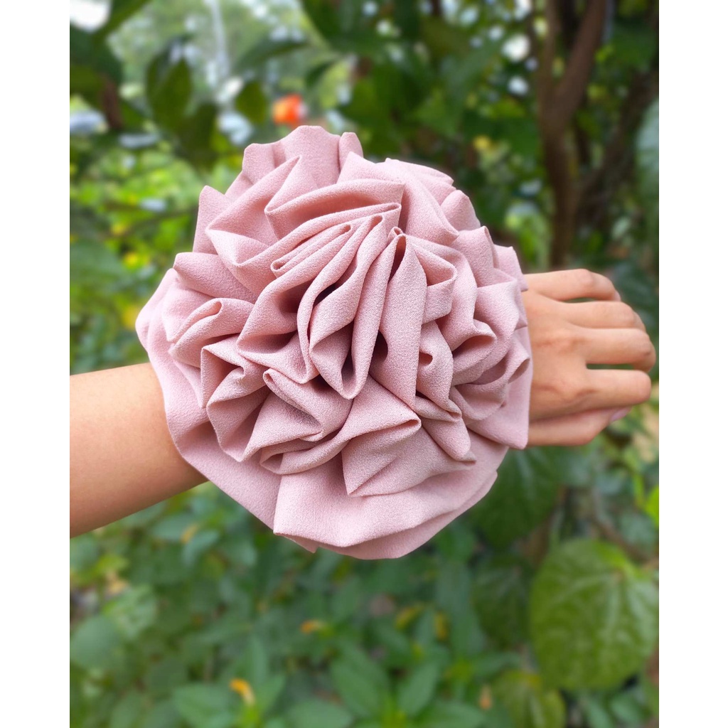 cepol mawar, cepol brokoli,ikat rambut,cepol hijab