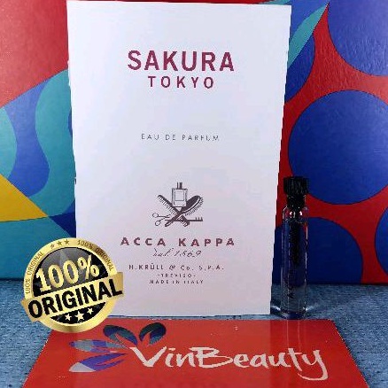 Vial Parfum OriginaL Acca Kappa Sakura Tokyo EDP 2 ml For Unisex Murah