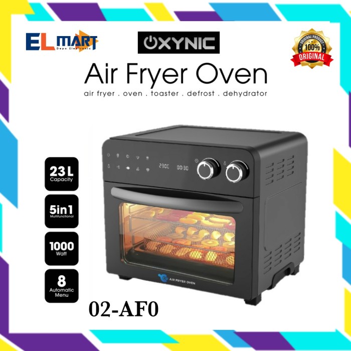 Oxynic Air Fryer Oven 02AFO 02 AFO 23 Liter 23L Touchscreen 02AFO