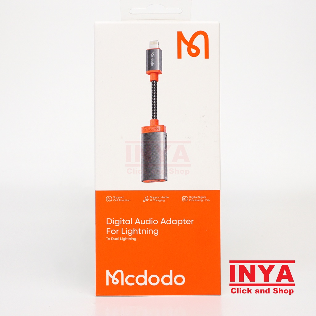 AUDIO ADAPTER DIGITAL FOR LIGHTNING MCDODO CA-0490 - Output Dual Lightning - iphone