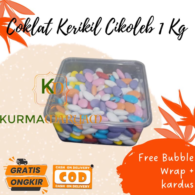 

Cokelat Kerikil Premium 1 Kg Cikoleb Sebagai Mood Booster / Coklat Kerikil Kemasan Toples / Oleh Oleh Haji Umroh / Toko Kurma Maryam