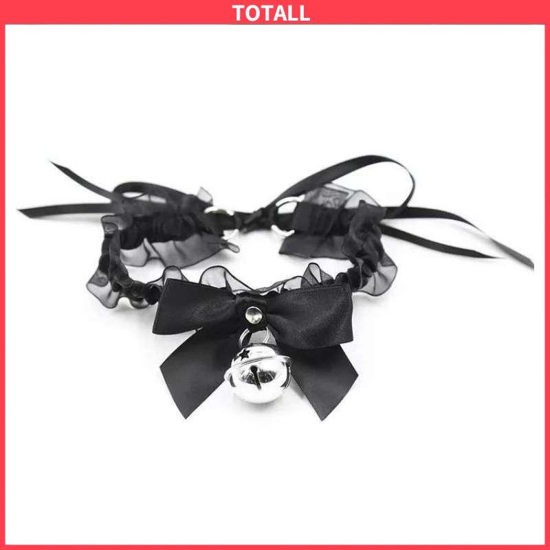 COD Choker Renda Kalung Lonceng Besar Fashion Korea Cosplay Gaya Aksesoris Wanita-Totall