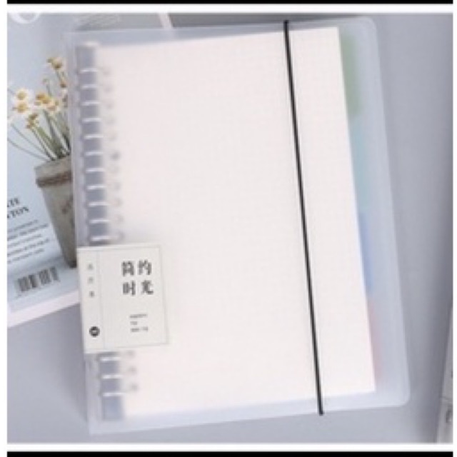 Jual Binder B5 Transparan Aesthetic untuk Kuliah 26 Ring Free Isi
