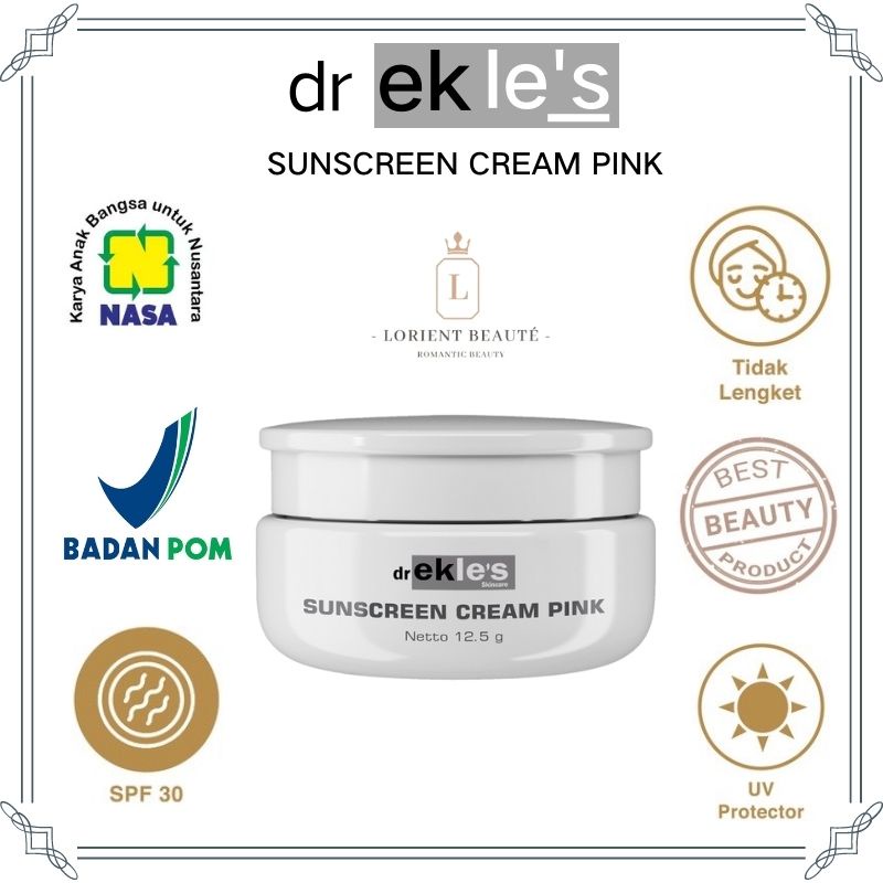 dr Ekles Skincare - Sunscreen Cream Pink Premium