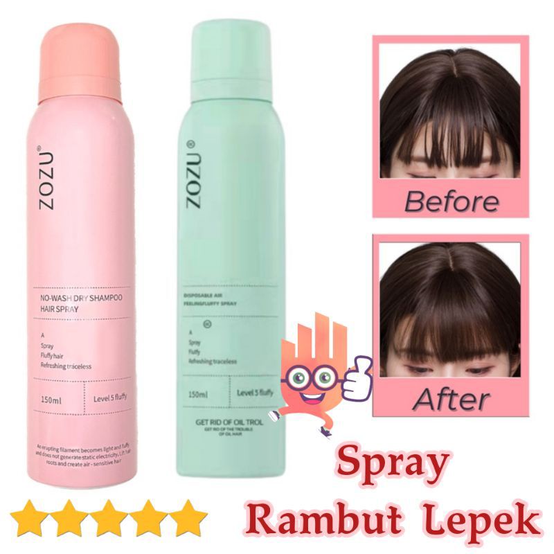 Dry Shampoo Semprotan Rambut Kering Untuk Mengembangkan Rambut Berminyak