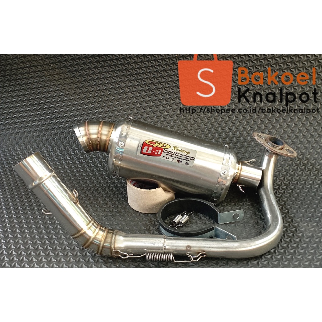 CLD C3 / KNALPOT RACING CLD C3 OVAL INLET 38MM BEAT KARBU / BEAT ESP / VARIO110 / VARIO125 / VARIO15