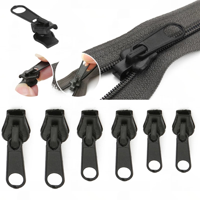 [Hot Sale] Kepala Ritsleting Yang Dapat Diganti Untuk Tas Pakaian Penarik Ritsleting 6 Pcs DIY Alat Jahit Portable Repair Kit