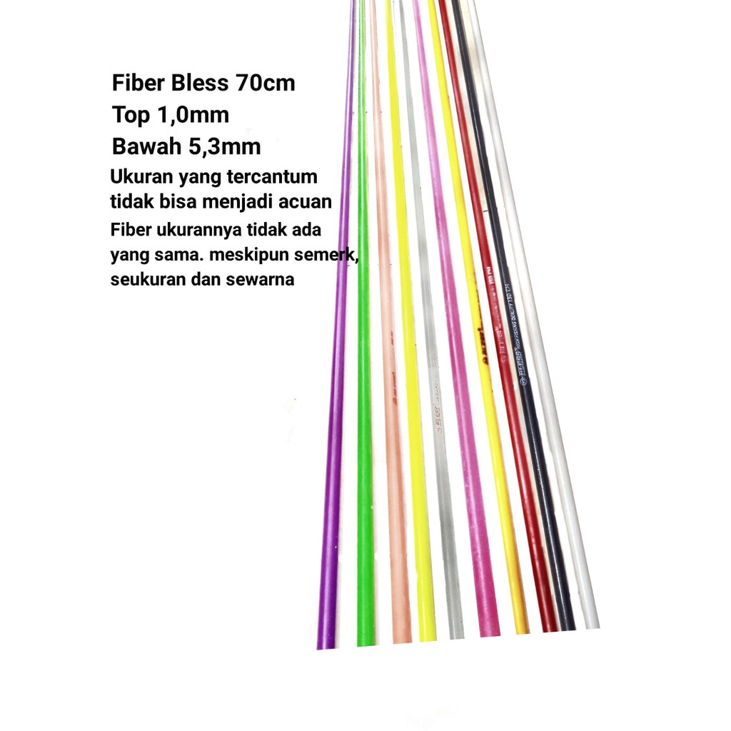 BLESS 70CM DAN SUPER KALI 120CM BLANK FIBER SOLID LENTUR DAN KAKU CUSTOM JORAN PANCING HIGH QUALITY PRODUK