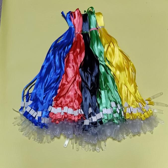 

Tali id kilap 1cm kancing karet isi 100pcs