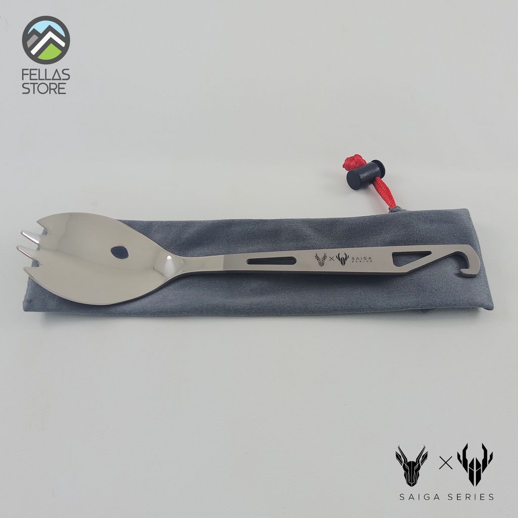 Saiga - Titanium Spork w/ Bottle Opener