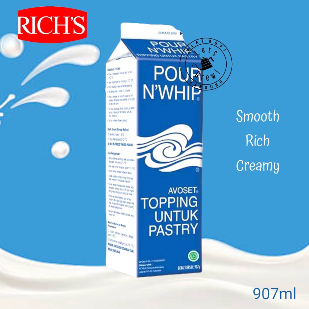

p4yu RICHS WHIPPING CREAM 907GR / RICHS WHIPING KRIM 907 GR