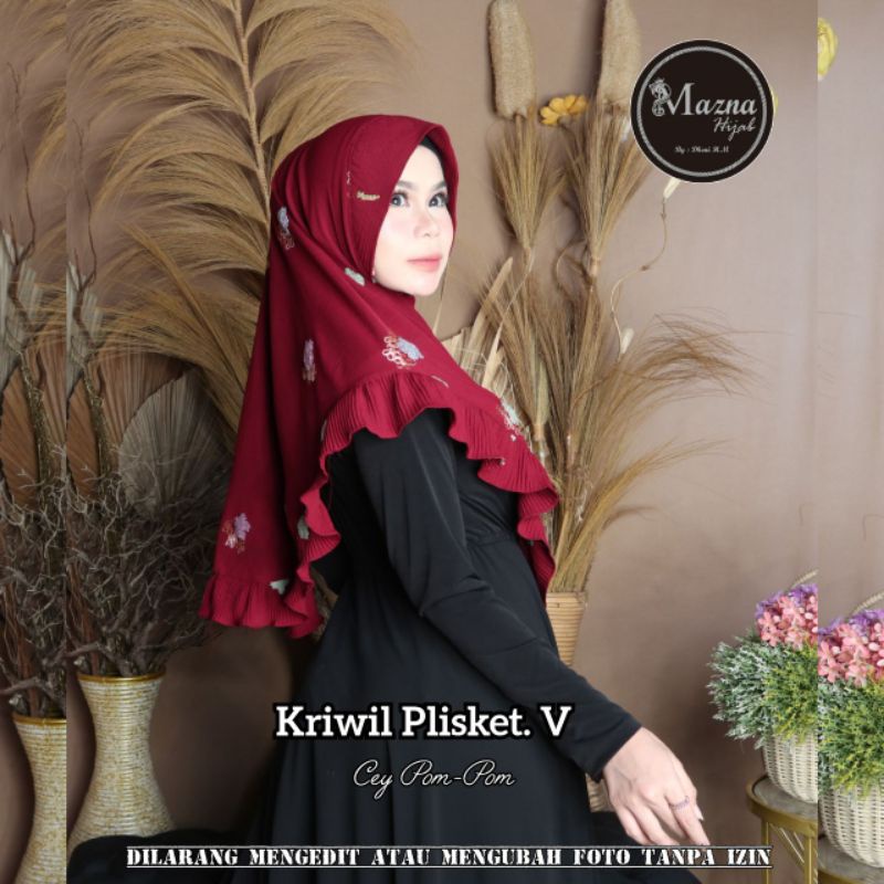 JILBAB KRIWIL PLISKET V 3D