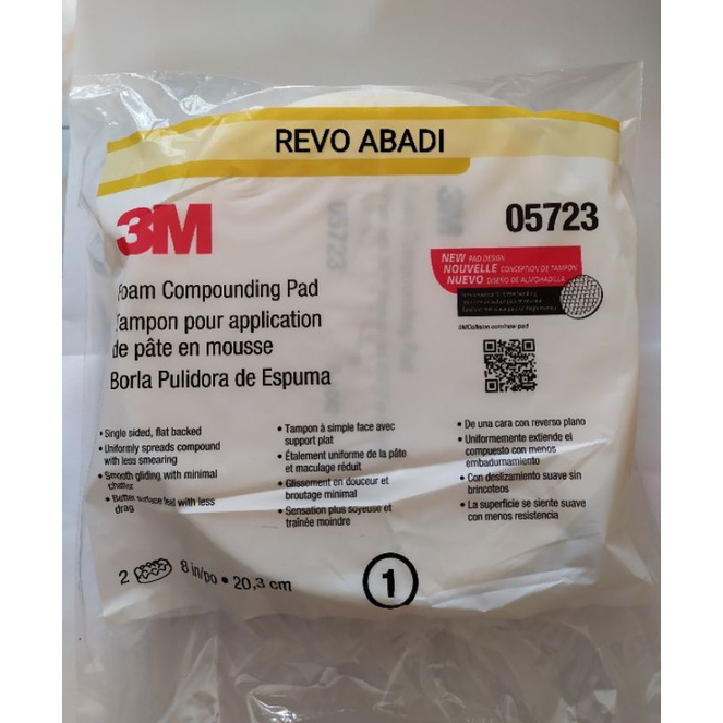 Spon Poles 3M  / Busa Poles 3M 5723 warna Putih 8 inch (1 set = 2 keping)