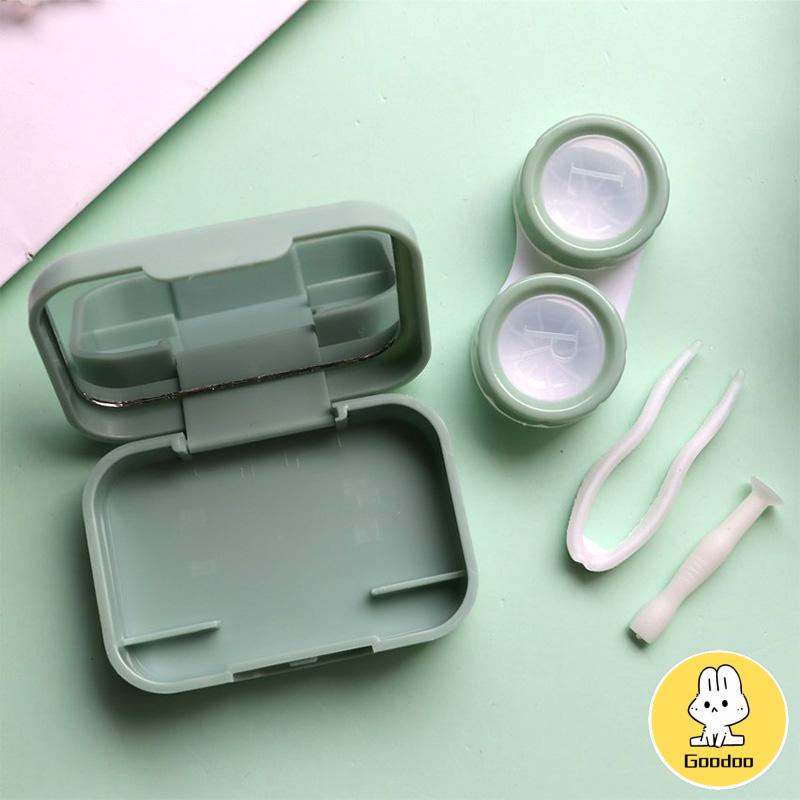 Wadah Kotak Penyimpanan Kontak Lens Mini Softlens Case Portable -Doo