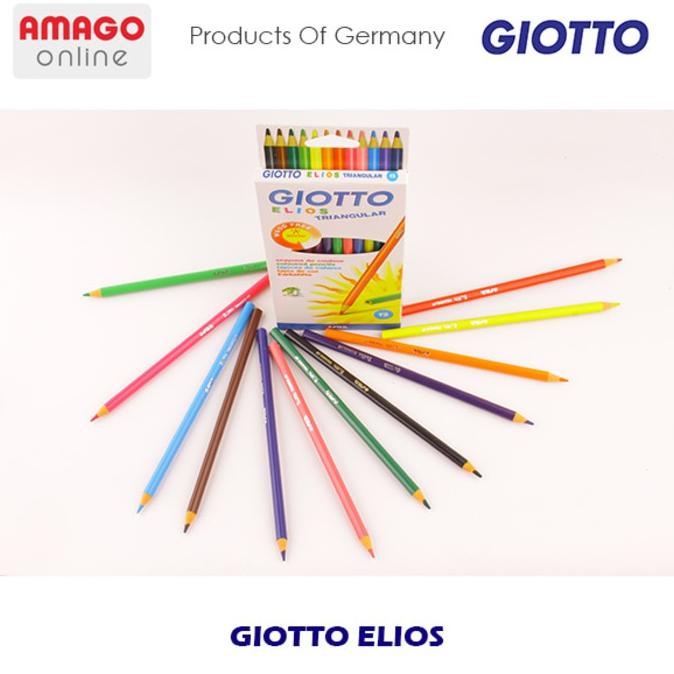 

Terjangkau - Giotto Elios Triangular Colored Pencil - 24 Colors - 275900 .,